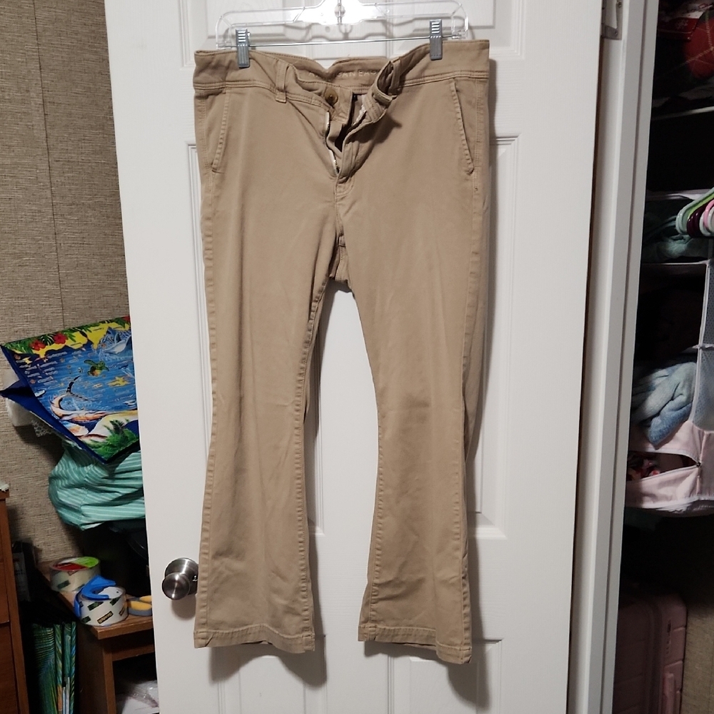 American Eagle Outfitters Khaki Super Stretch Pants